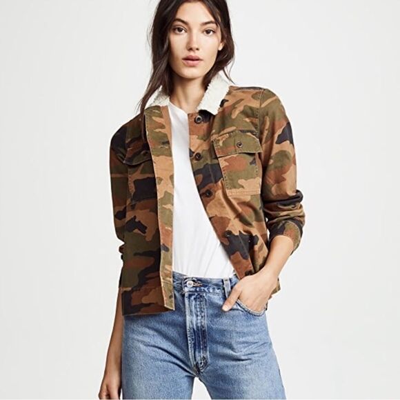 Madewell Northward Cropped Camo Army Jacket - Picture 1 of 7